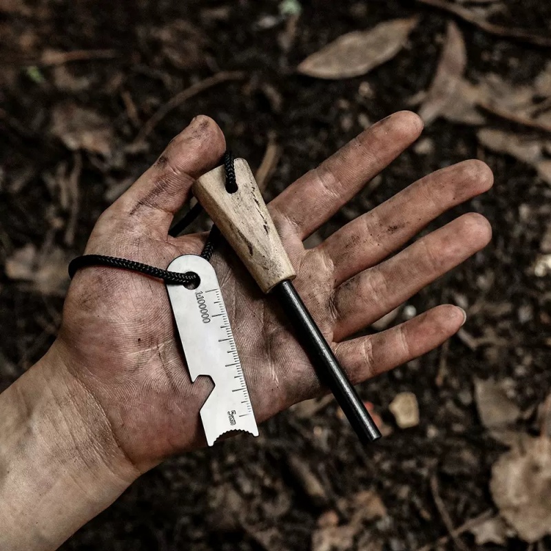 Ferro Rod Striker - Taşınabilir dış mekan çakmak taşı, magnezyum