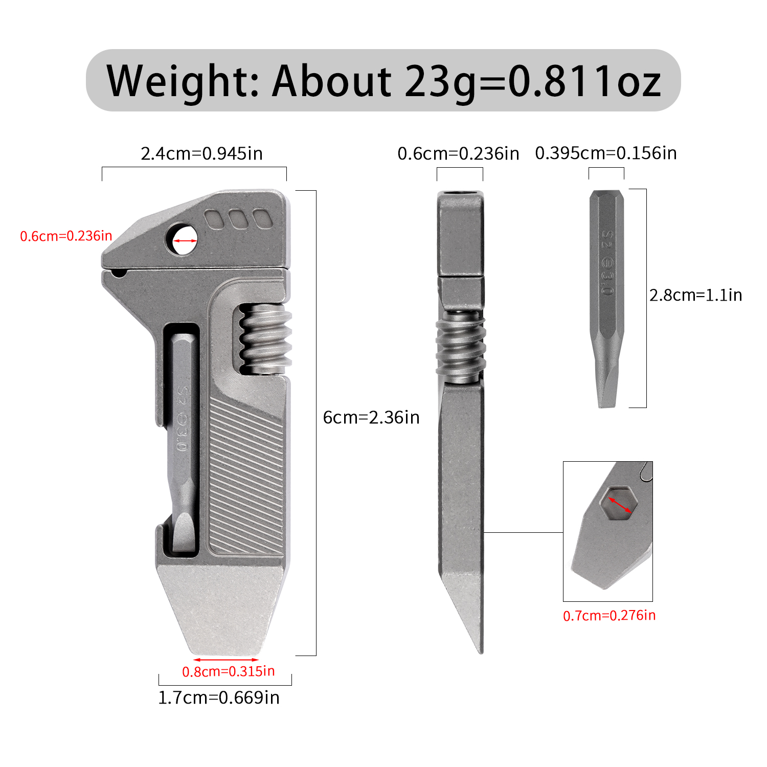 Titanyum Alaşımlı Mini EDC Çok - Edc Everyday Carry Gear incelemesi ve fiyatı